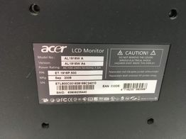 monitor tft acer al1916wd
