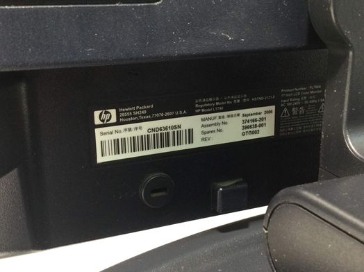 monitor tft hp hp1740