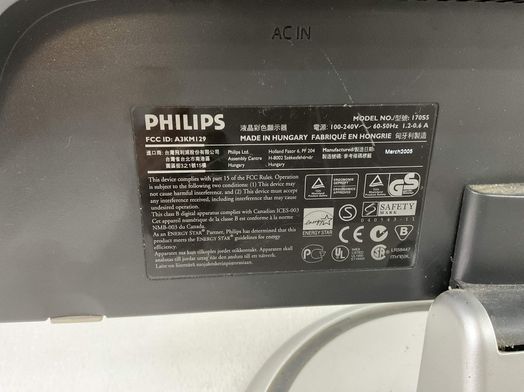 monitor tft philips 170s5fs