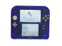 nintendo 2ds/3ds nintendo 2ds transparente azul
