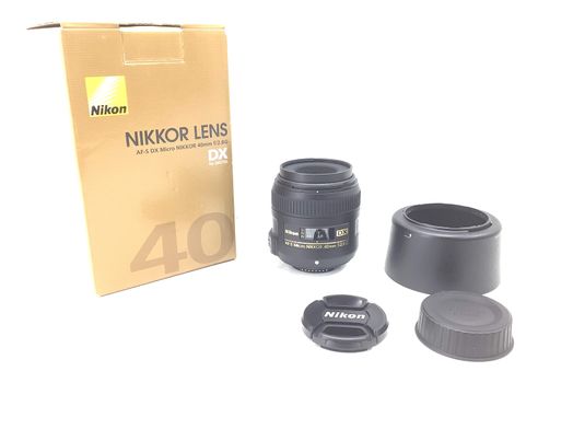 objetivo nikon nikon 40mm f/2.8g ed af-s dx micro-nikkor