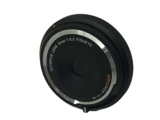 objetivo olympus olympus 9mm f8 fisheye body cap lens