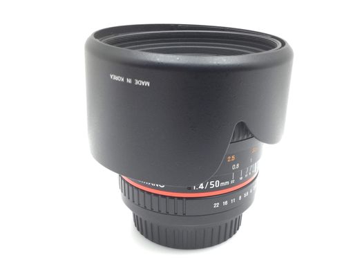 objetivo samyang samyang 50mm f/1.4 as umc para canon ef/ef-s