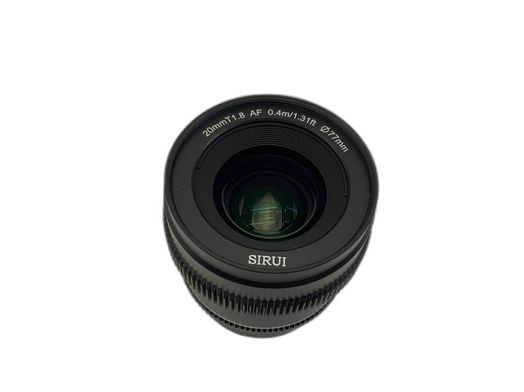 objetivo sirui prime cine 20mm t1.8