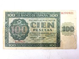 objetos insolitos españa billete 100 pesetas burgos