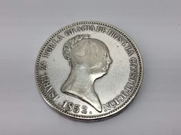 objetos insolitos reproduccion 20 reales 1852 reproduccion moneda 20 reales 1852