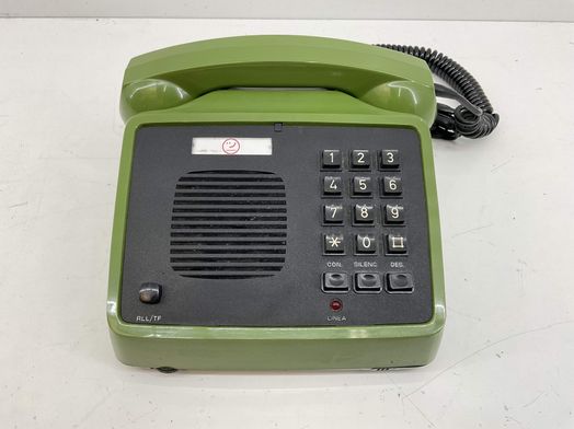 objetos insolitos telefono alambrico verde