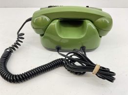 objetos insolitos telefono alambrico verde