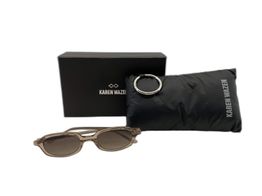 óculos de sol senhora karen wazen carolyn - clear brown sunglasses