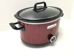 olla coccion electrica crock pot roja