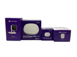 otro automatizacion hogar samsung kit smartthings wifi hub + camera + siren