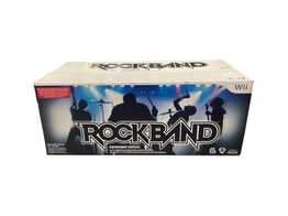 otros accesorio wii nintendo rock band juego + microfono + guitarra + bateria