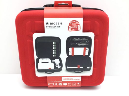 otros accesorios nintendo switch bigben unda r&iacute;gida para nintendo switch con compartimentos para accesorios