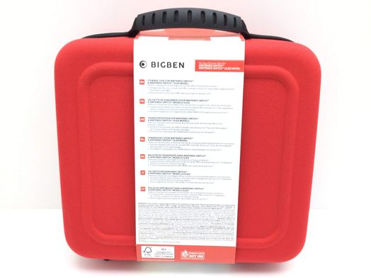 otros accesorios nintendo switch bigben unda r&iacute;gida para nintendo switch con compartimentos para accesorios