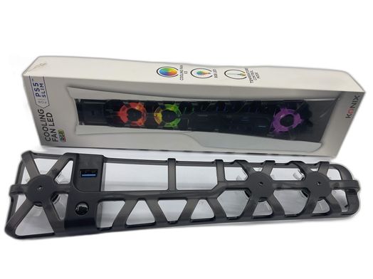 outros acess&oacute;rios ps5 konix cooling fan led rgb ps5 slim