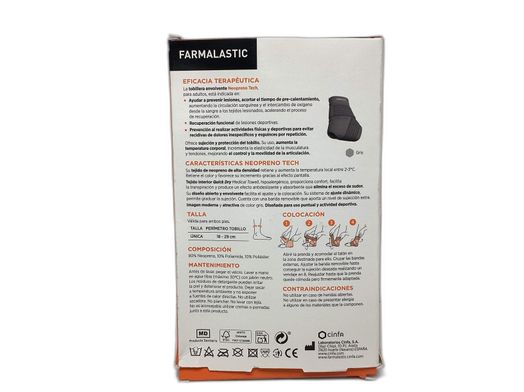 outros desportos farmalastic tobillera envolvente neopreno tech