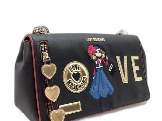 outras malas moschino calf pu nero