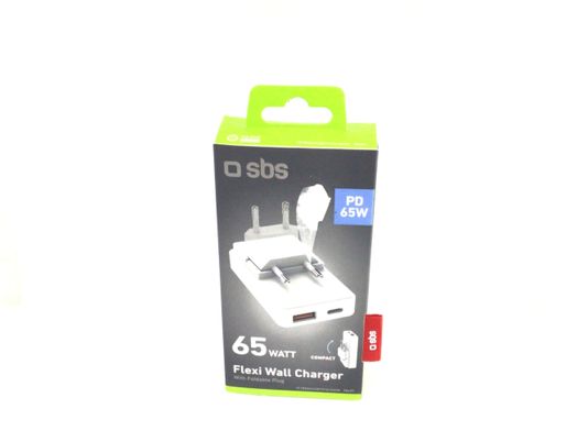 sbs 65 watt flexi wall charger