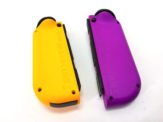 pack joy con nintendo joycon morado/naranja