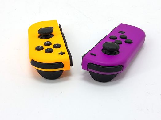 pack joy con nintendo joycon morado/naranja