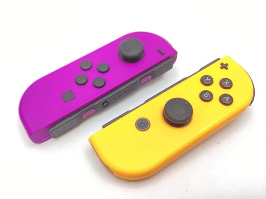 pack joy con nintendo joycon morado/naranja