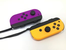 pack joy con nintendo joycon morado/naranja