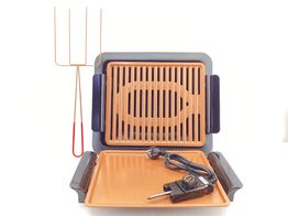 parrilla electrica gotham steel smoke-less grill