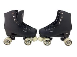 patins oxelo patines ruedas artisticos quad 100 negro