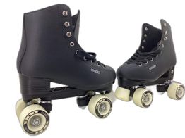 patins oxelo patines ruedas artisticos quad 100 negro