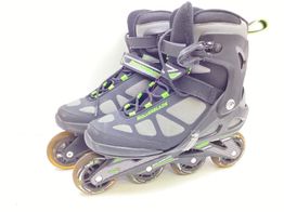 patines rollerblade negro verde