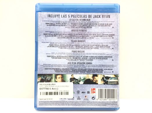 jack ryand coleccion 5 peliculas