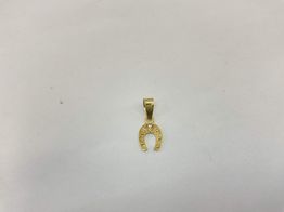 pendente ouro 18k con circonita 
