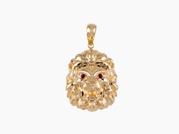 pendente ouro 18k com pedra con circonita 