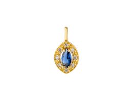 pendente ouro 18k com pedra con circonita 
