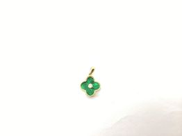 pendente ouro 18k com pedra con circonita 