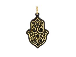 pendente ouro 18k com pedra con onix 
