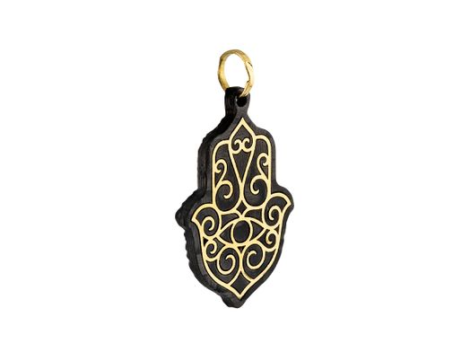 pendente ouro 18k com pedra con onix 