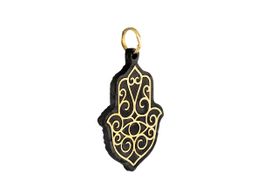 pendente ouro 18k com pedra con onix 