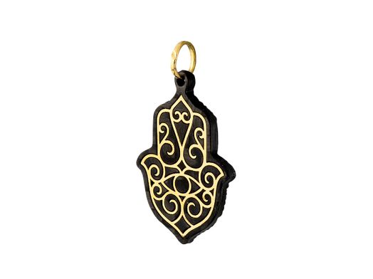 pendente ouro 18k com pedra con onix 