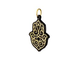 pendente ouro 18k com pedra con onix 
