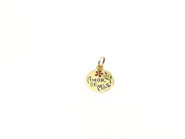 pendente ouro 19k con sem pedra 