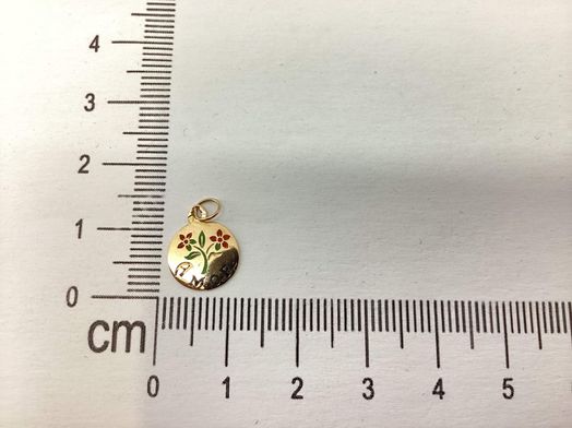 pendente ouro 19k 