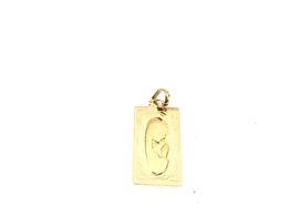 pendente ouro 19k con sem pedra 