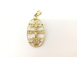 pendente ouro 18k con sem pedra 