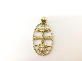 pendente ouro 18k con sem pedra 