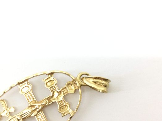 pendente ouro 18k con sem pedra 
