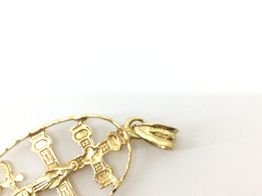 pendente ouro 18k con sem pedra 