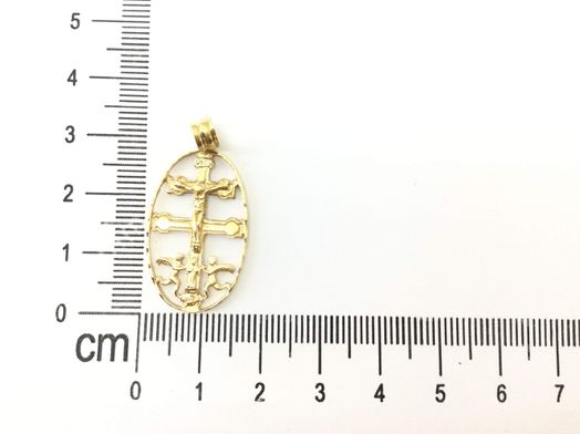 pendente ouro 18k con sem pedra 