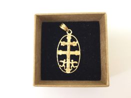 pendente ouro 18k con sem pedra 