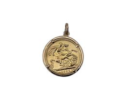 pendente ouro 19k con sem pedra 